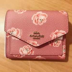Coach Rose Print Wallet